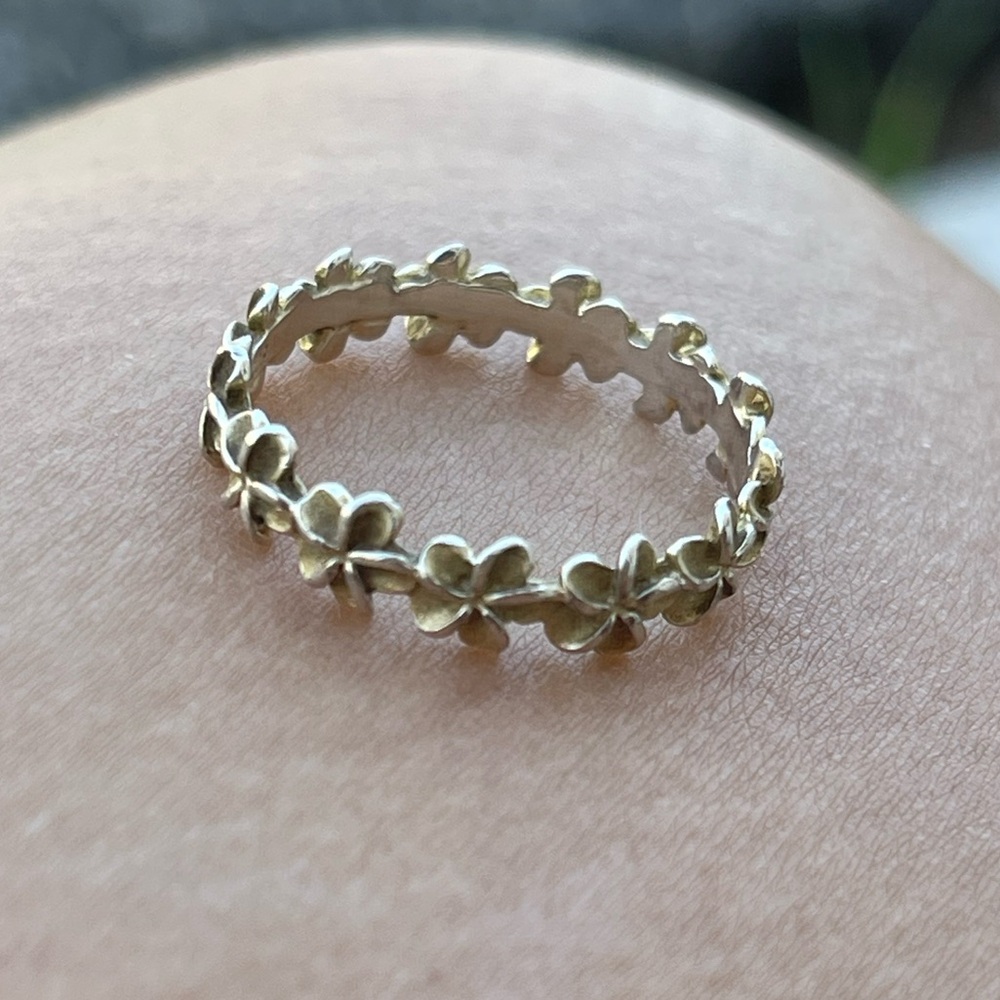 Silver Floral Ring